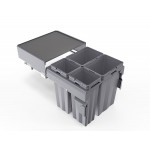 MA60-84DGR Double Waste Bins with Soft Closing